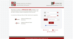 Desktop Screenshot of casillas.pj.gob.pe